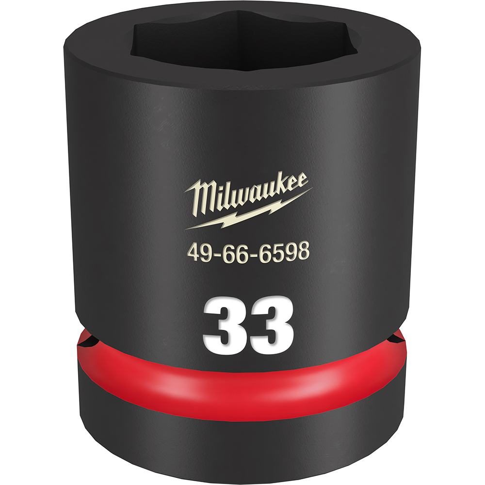 SHOCKWAVE 1'' Drive 33mm Standard 6 Point Impact Socket 47500945 49666598