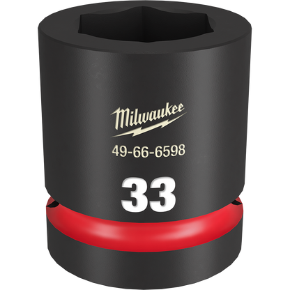 SHOCKWAVE 1'' Drive 33mm Standard 6 Point Impact Socket 47500945 49666598