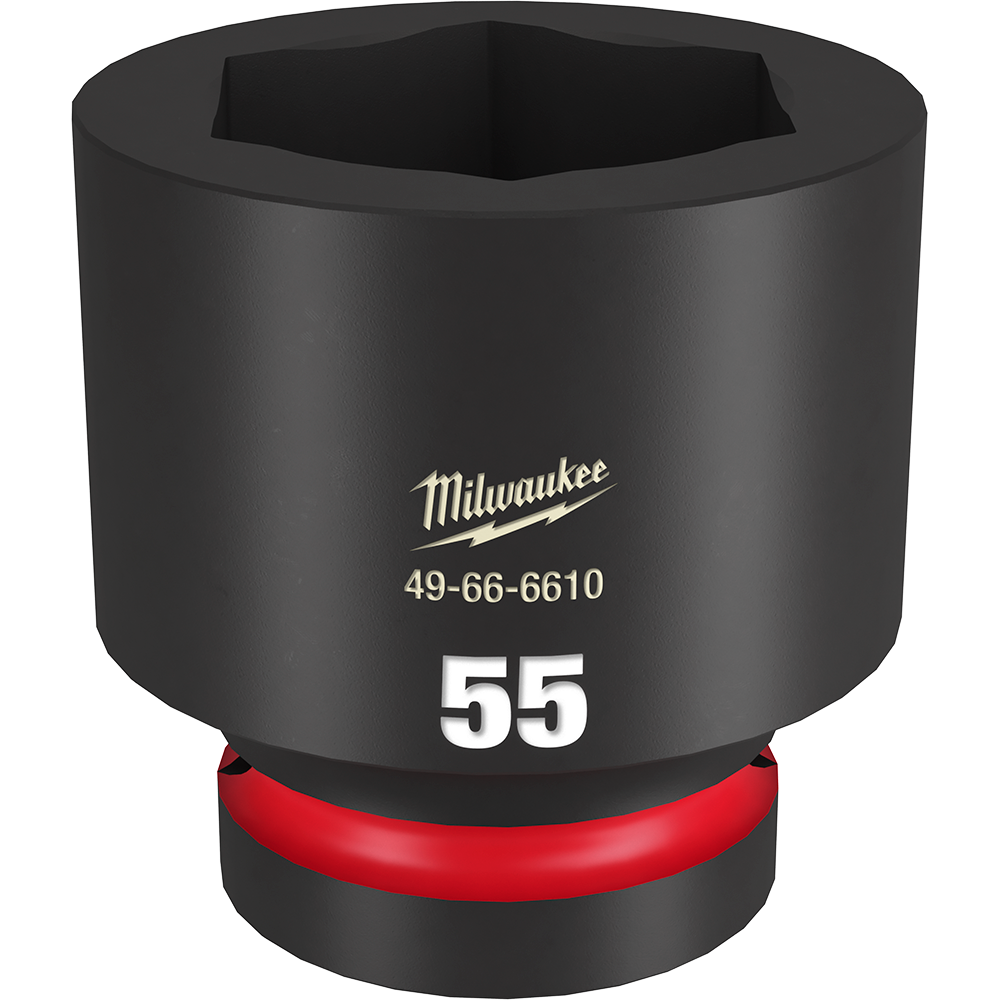 SHOCKWAVE 1'' Drive 55mm Standard 6 Point Impact Socket 47500961 49666610