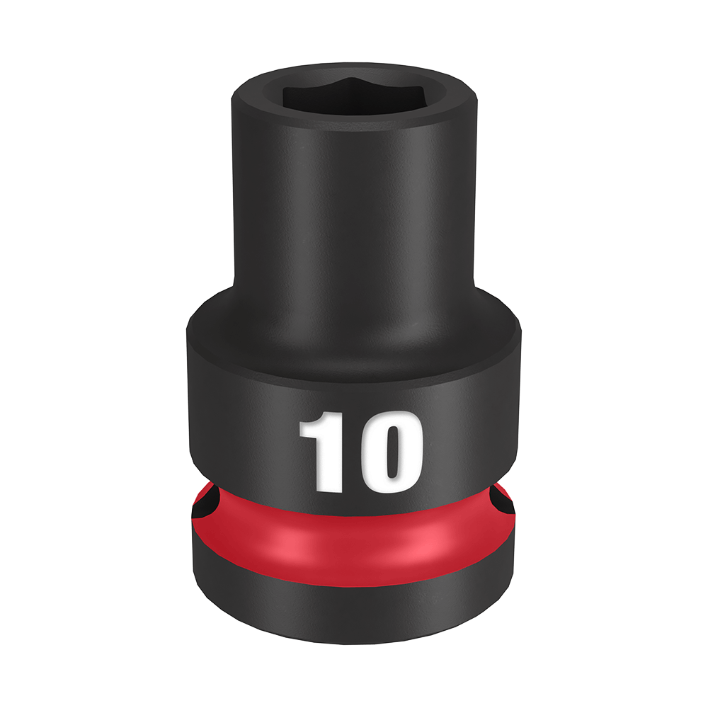 SHOCKWAVE 1/2'' Drive 10mm Standard 6 Point Impact Socket 47500977 49666242