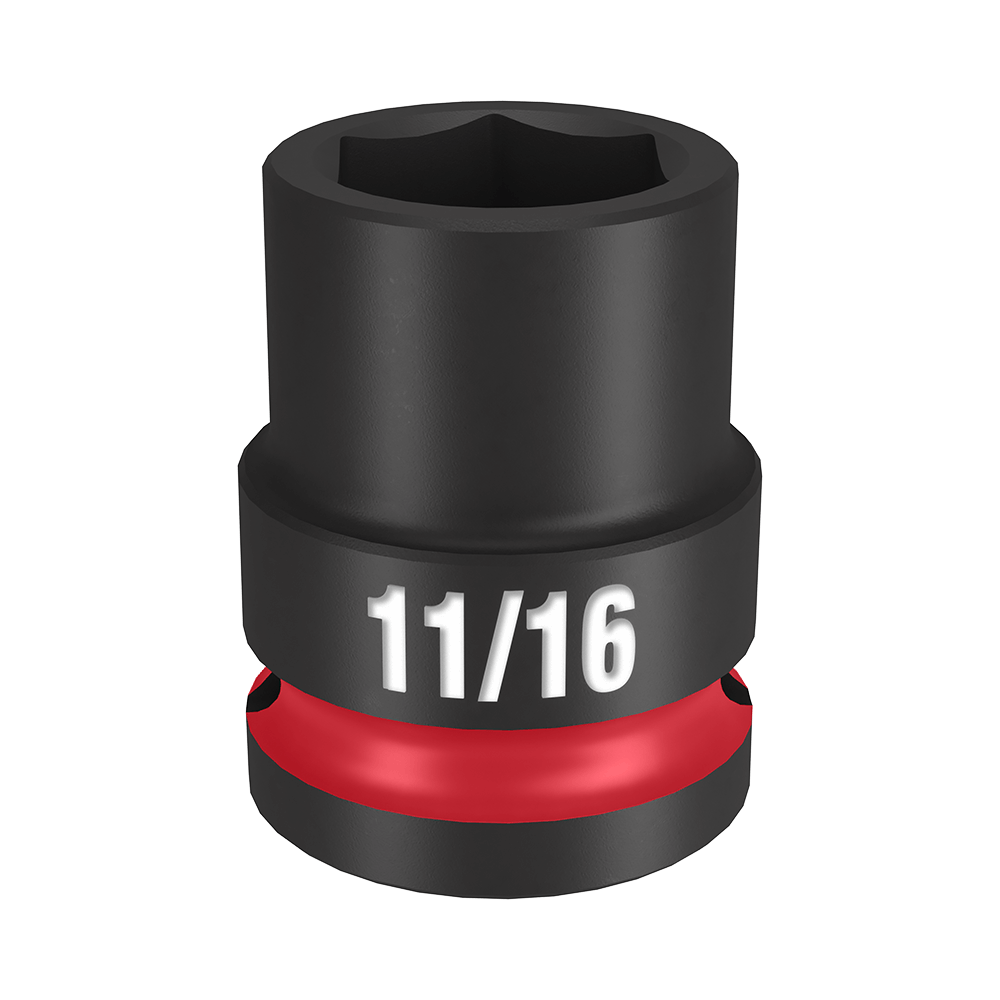 SHOCKWAVE 1/2'' Drive 11/16'' Standard 6 Point Impact Socket 47500980 49666205