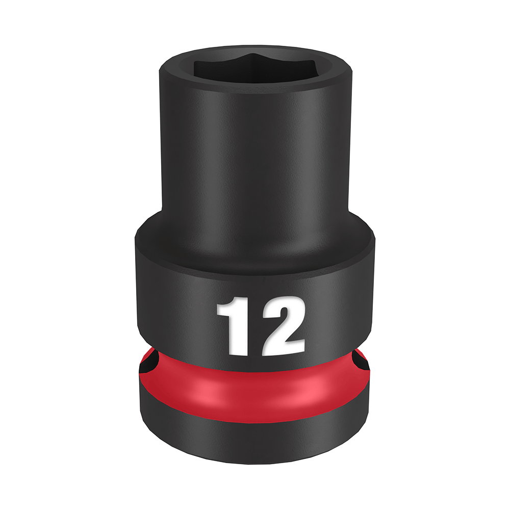 SHOCKWAVE 1/2'' Drive 12mm Standard 6 Point Impact Socket 47500987 49666244