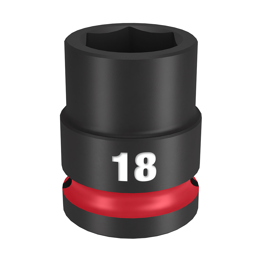 SHOCKWAVE 1/2'' Drive 18mm Standard 6 Point Impact Socket 47501007 49666250