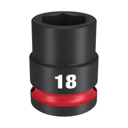 SHOCKWAVE 1/2'' Drive 18mm Standard 6 Point Impact Socket 47501007 49666250