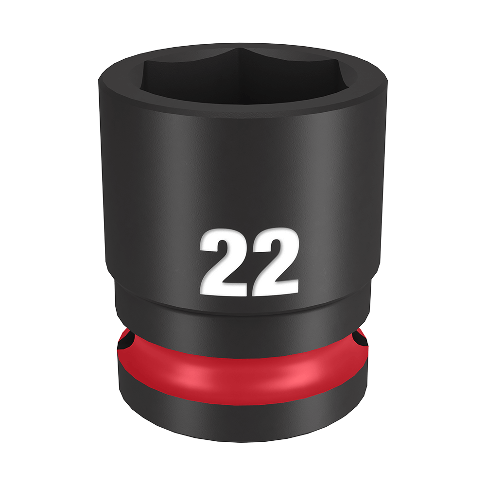 SHOCKWAVE 1/2'' Drive 22mm Standard 6 Point Impact Socket 47501017 49666254