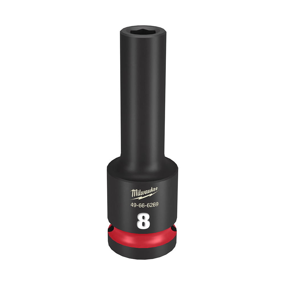 SHOCKWAVE 1/2'' Drive 8mm Deep 6 Point Impact Socket 47501056 49666269