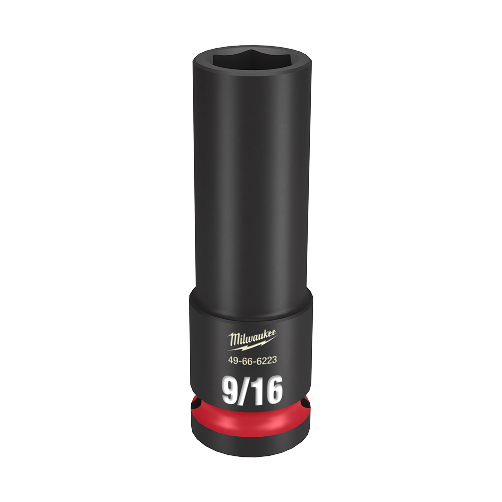 SHOCKWAVE 1/2'' Drive 9/16'' Deep 6 Point Impact Socket 47501058 49666223