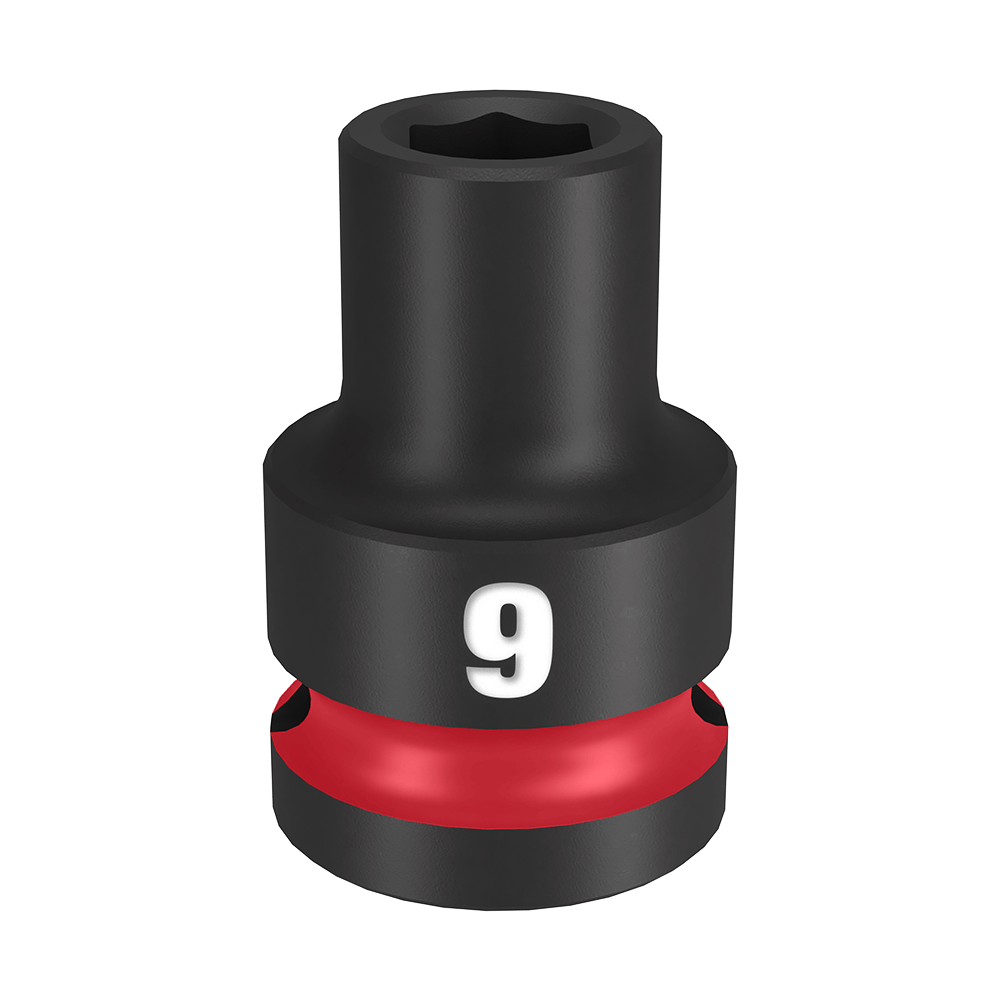 SHOCKWAVE 1/2'' Drive 9mm Standard 6 Point Impact Socket 47501061 49666241