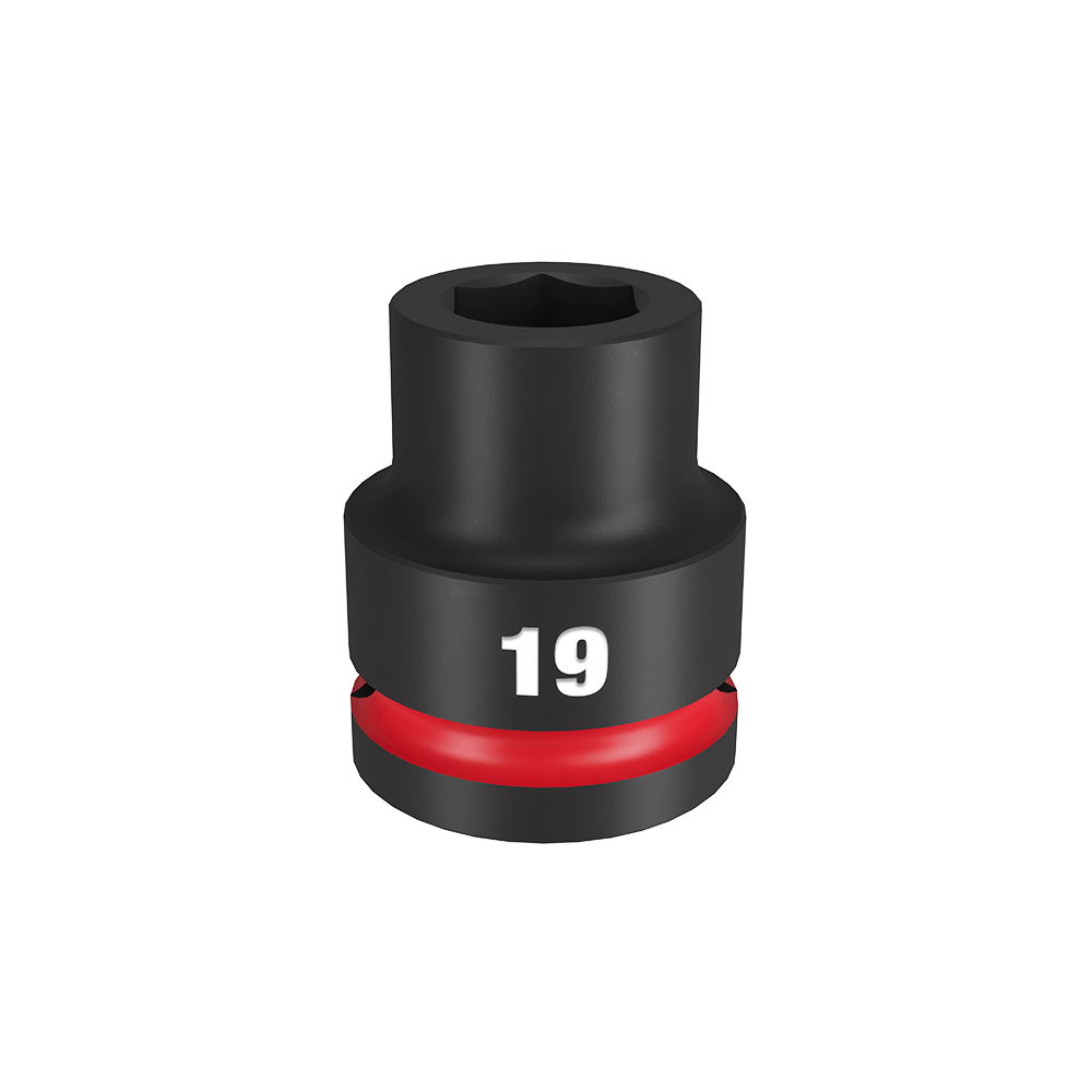 SHOCKWAVE 3/4'' Drive 19mm Standard 6 Point Impact Socket 47501082 49666357