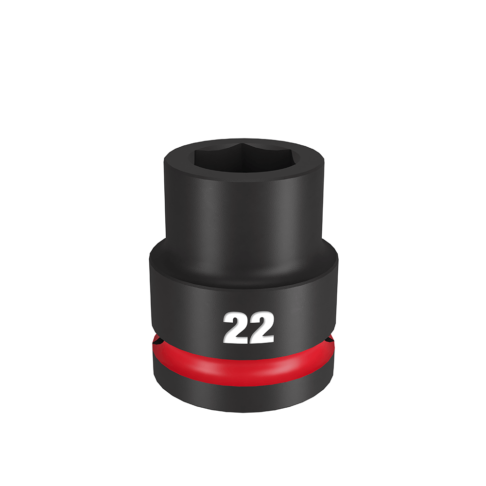 SHOCKWAVE 3/4'' Drive 22mm Standard 6 Point Impact Socket 47501090 49666360