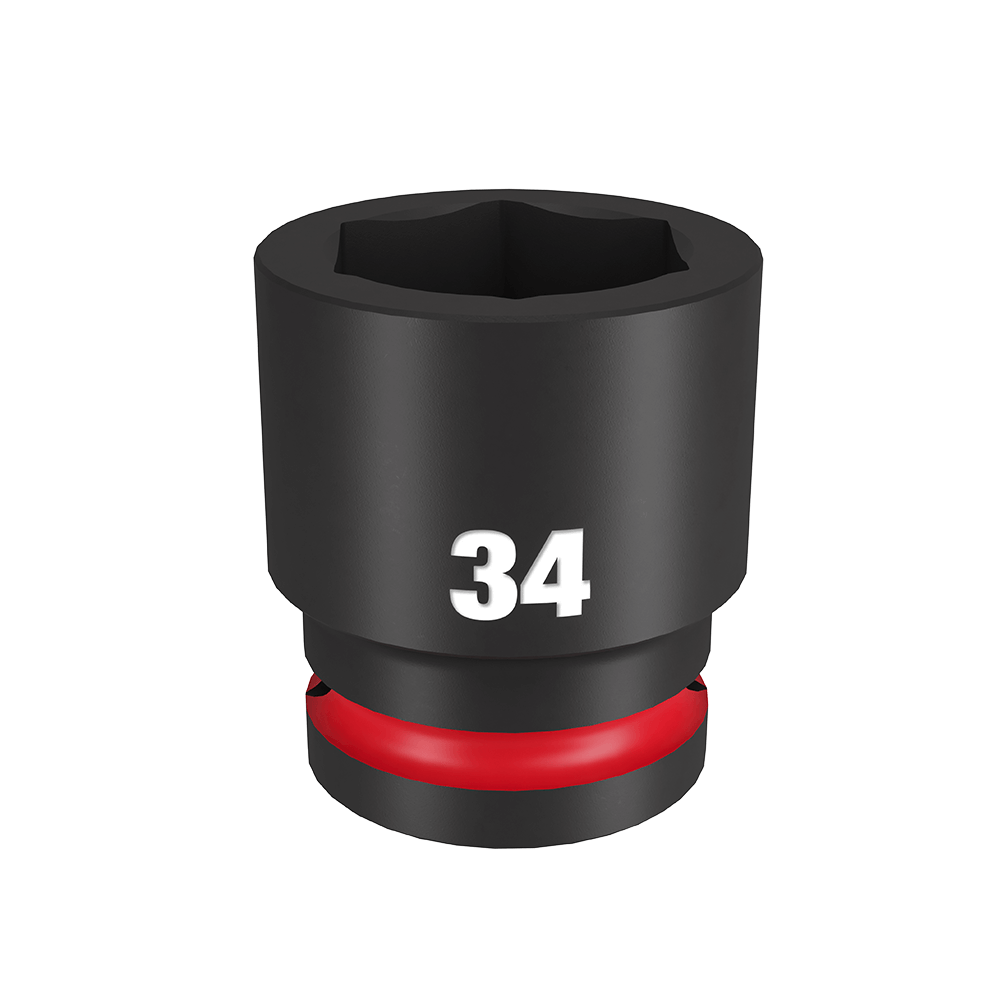 SHOCKWAVE 3/4'' Drive 34mm Standard 6 Point Impact Socket 47501109 49666372