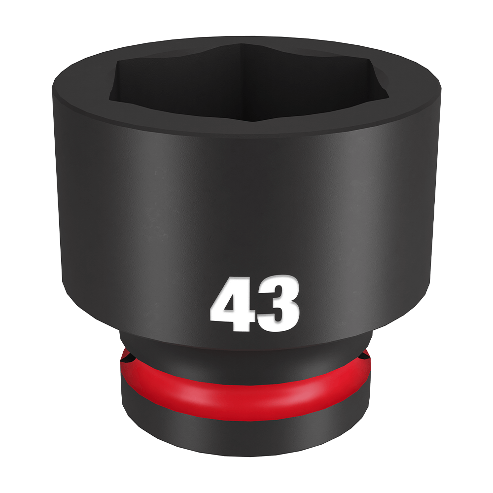 SHOCKWAVE 3/4'' Drive 43mm Standard 6 Point Impact Socket 47501126 49666381