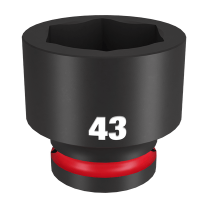 SHOCKWAVE 3/4'' Drive 43mm Standard 6 Point Impact Socket 47501126 49666381
