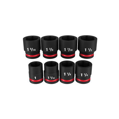SHOCKWAVE 3/4'' Drive 8PC AF Standard 6 Point Impact Socket Set 47501141 49667017