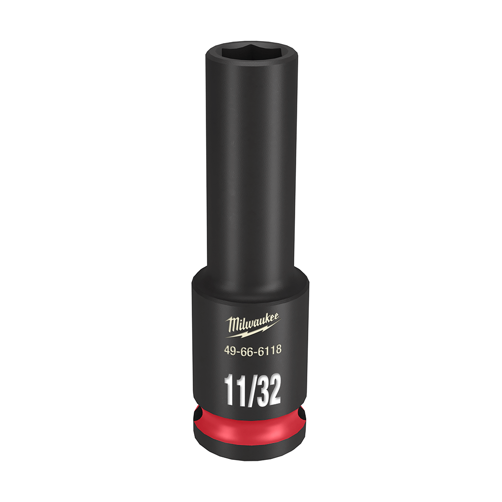 SHOCKWAVE 3/8'' Drive 11/32'' Deep 6 Point Impact Socket 47501151 49666118