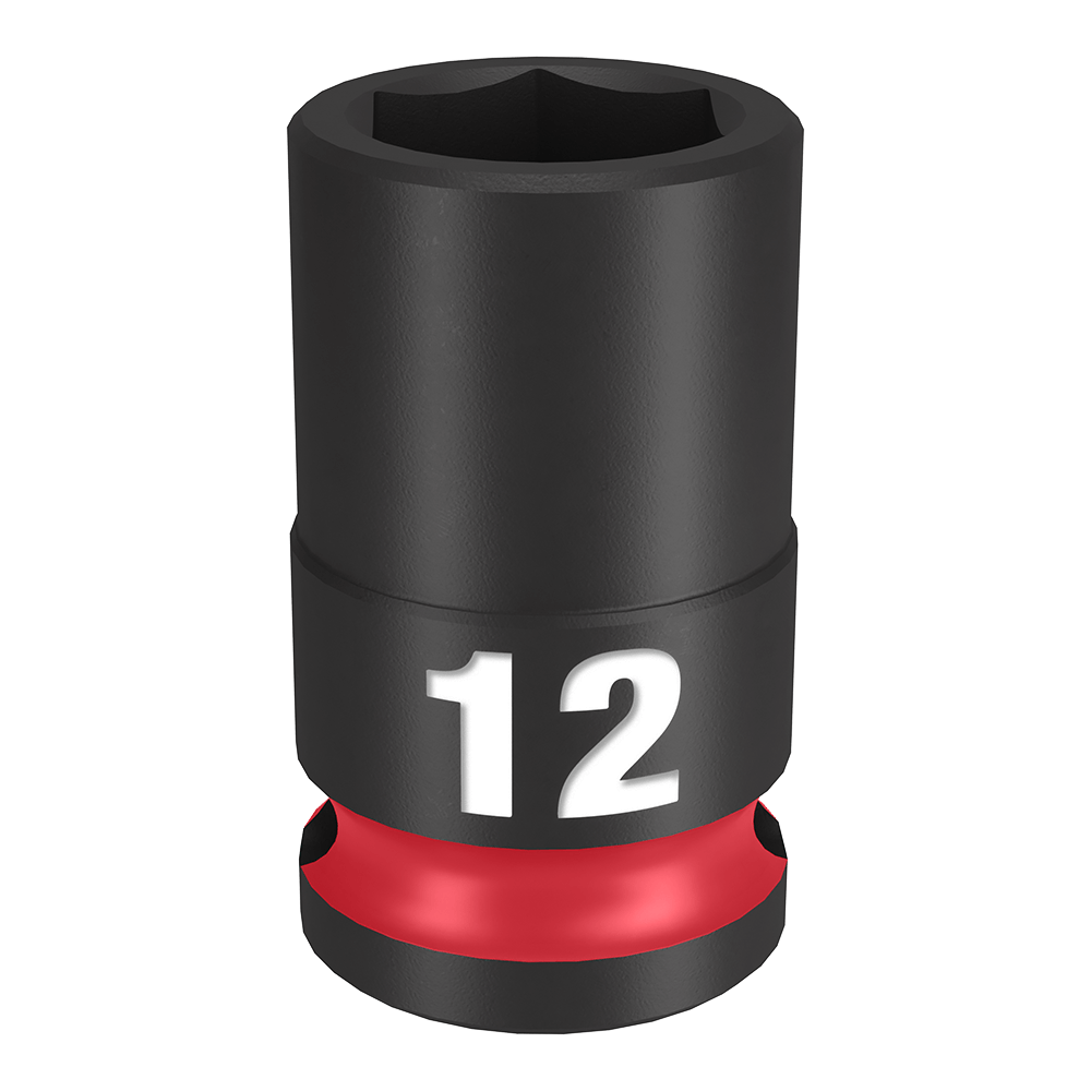 SHOCKWAVE 3/8'' Drive 12mm Standard 6 Point Impact Socket 47501155 49666136