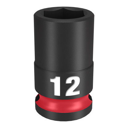 SHOCKWAVE 3/8'' Drive 12mm Standard 6 Point Impact Socket 47501155 49666136