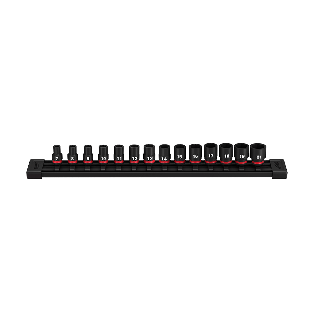 SHOCKWAVE 3/8'' Drive 14PC Metric Standard 6 Point Impact Socket Set 47501163 49667007