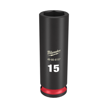 SHOCKWAVE 3/8'' Drive 15mm Deep 6 Point Impact Socket 47501165 49666157