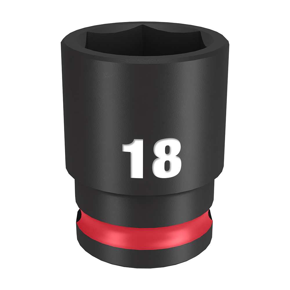 SHOCKWAVE 3/8'' Drive 18mm Standard 6 Point Impact Socket 47501172 49666142