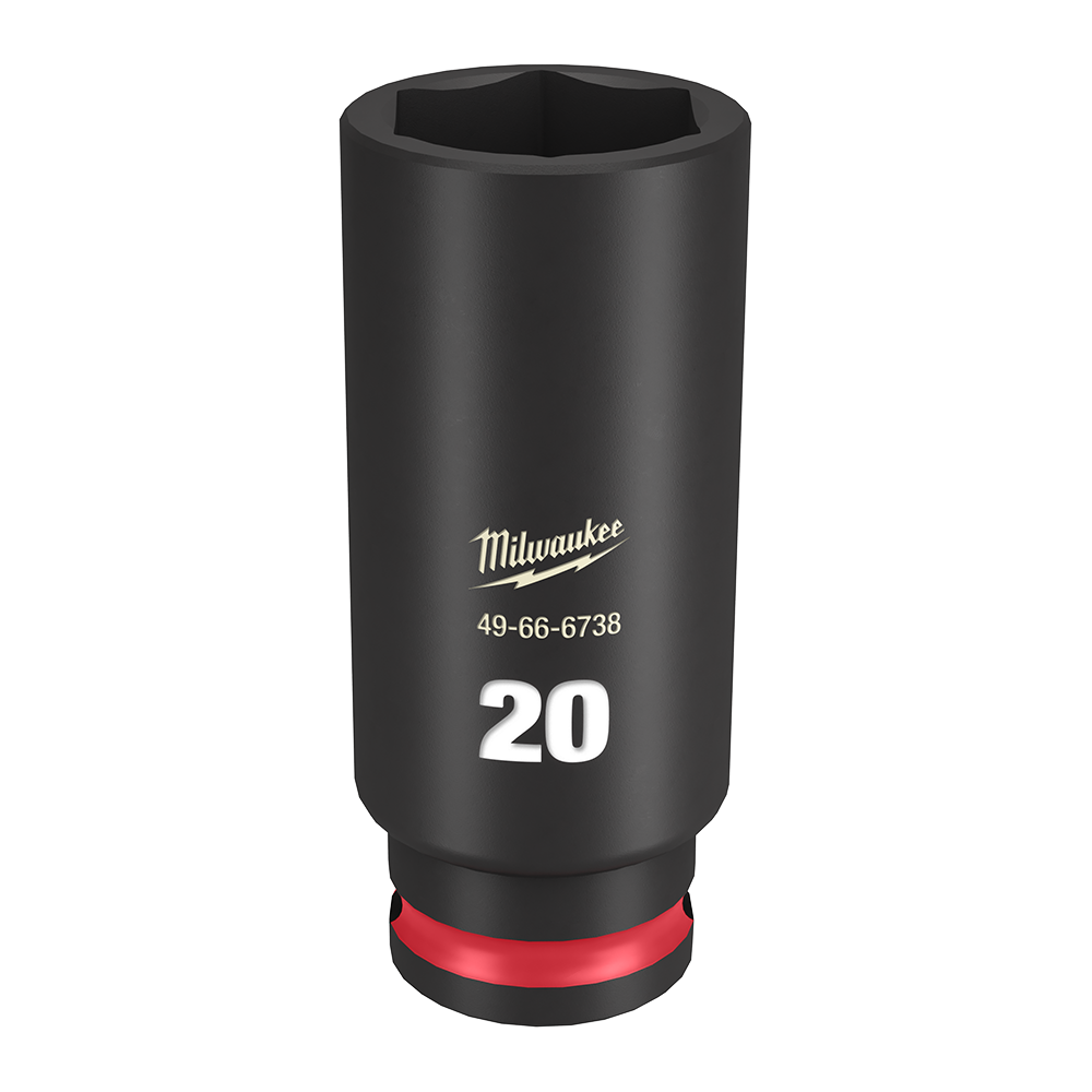 SHOCKWAVE 3/8'' Drive 20mm Deep 6 Point Impact Socket 47501174 49666738