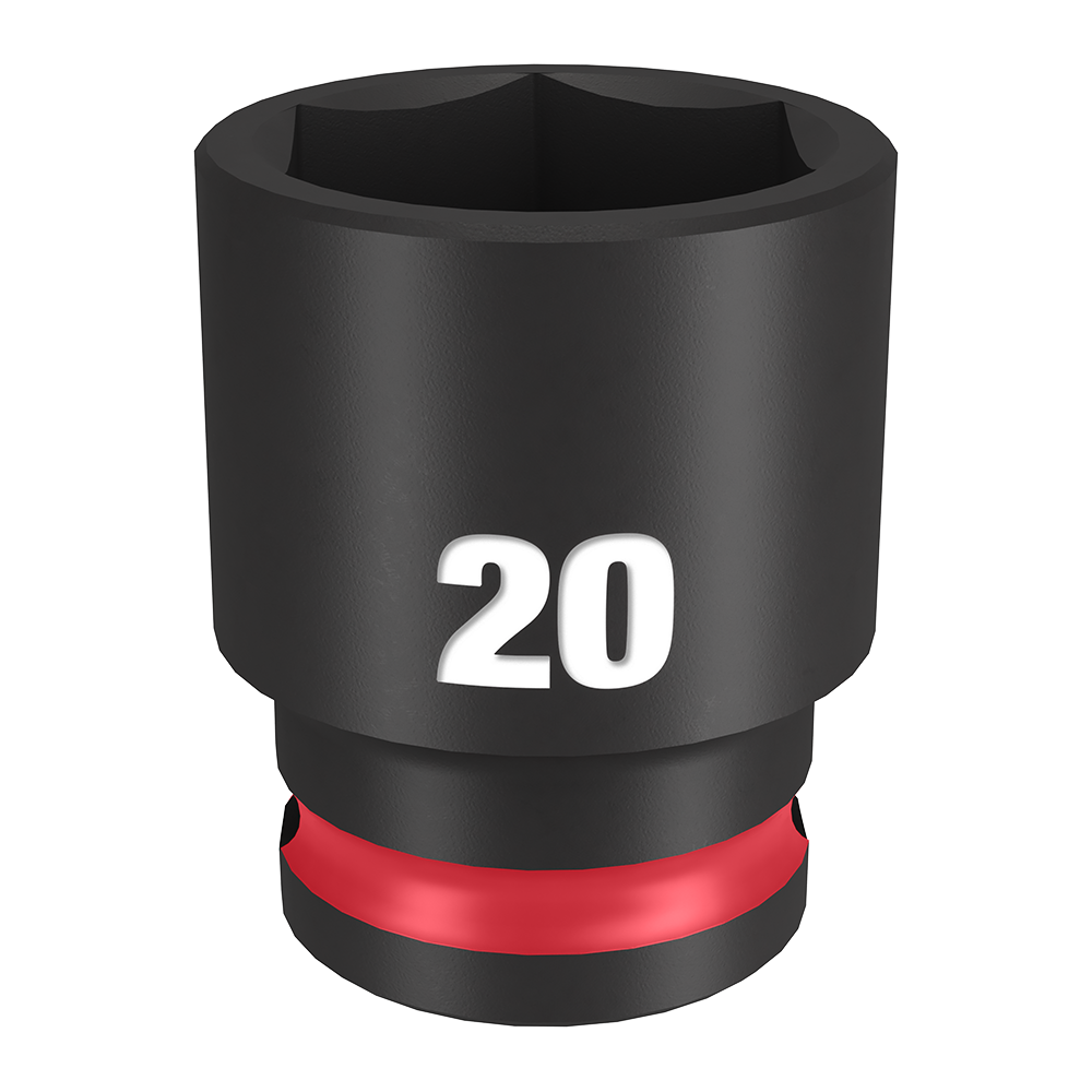SHOCKWAVE 3/8'' Drive 20mm Standard 6 Point Impact Socket 47501175 49666737