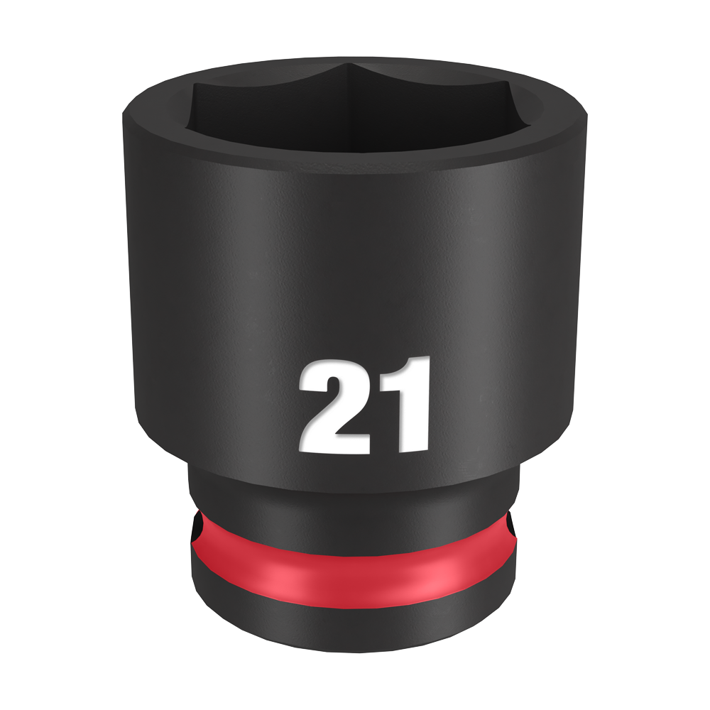 SHOCKWAVE 3/8'' Drive 21mm Standard 6 Point Impact Socket 47501177 49666144