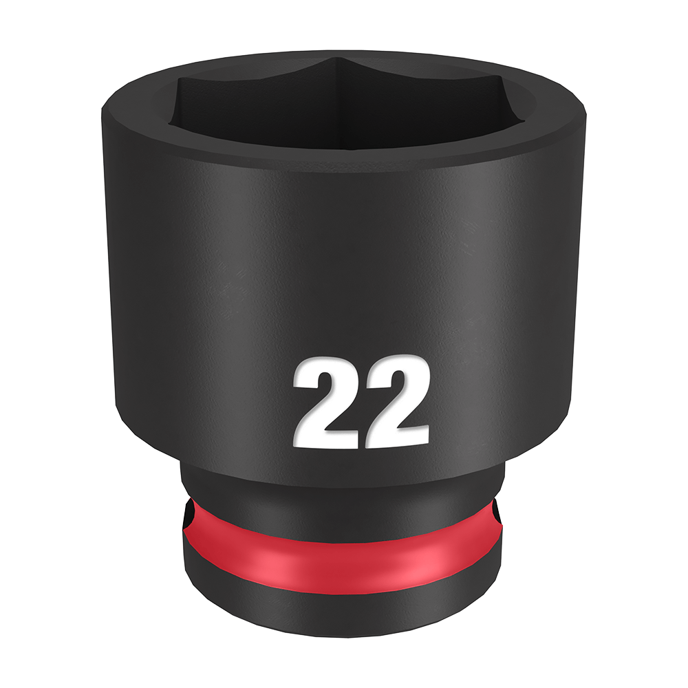 SHOCKWAVE 3/8'' Drive 22mm Standard 6 Point Impact Socket 47501179 49666145