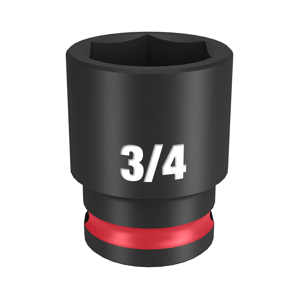 SHOCKWAVE 3/8'' Drive 3/4'' Standard 6 Point Impact Socket 47501184 49666110