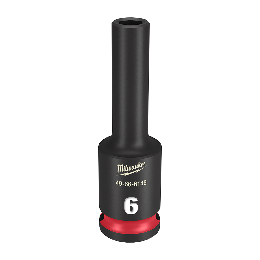 SHOCKWAVE 3/8'' Drive 6mm Deep 6 Point Impact Socket 47501190 49666148