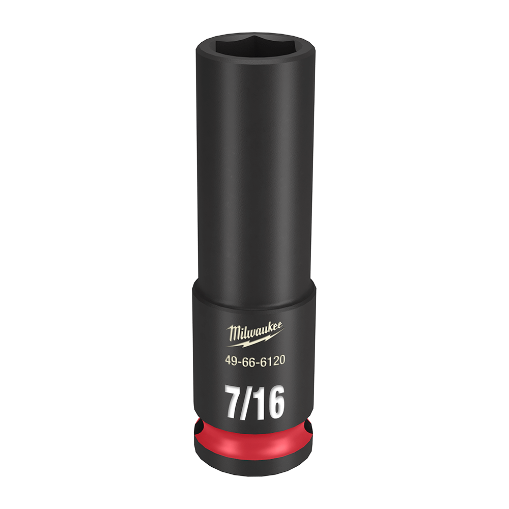 SHOCKWAVE 3/8'' Drive 7/16'' Deep 6 Point Impact Socket 47501191 49666120