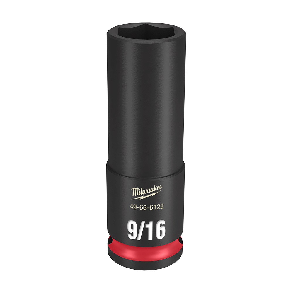 SHOCKWAVE 3/8'' Drive 9/16'' Deep 6 Point Impact Socket 47501197 49666122