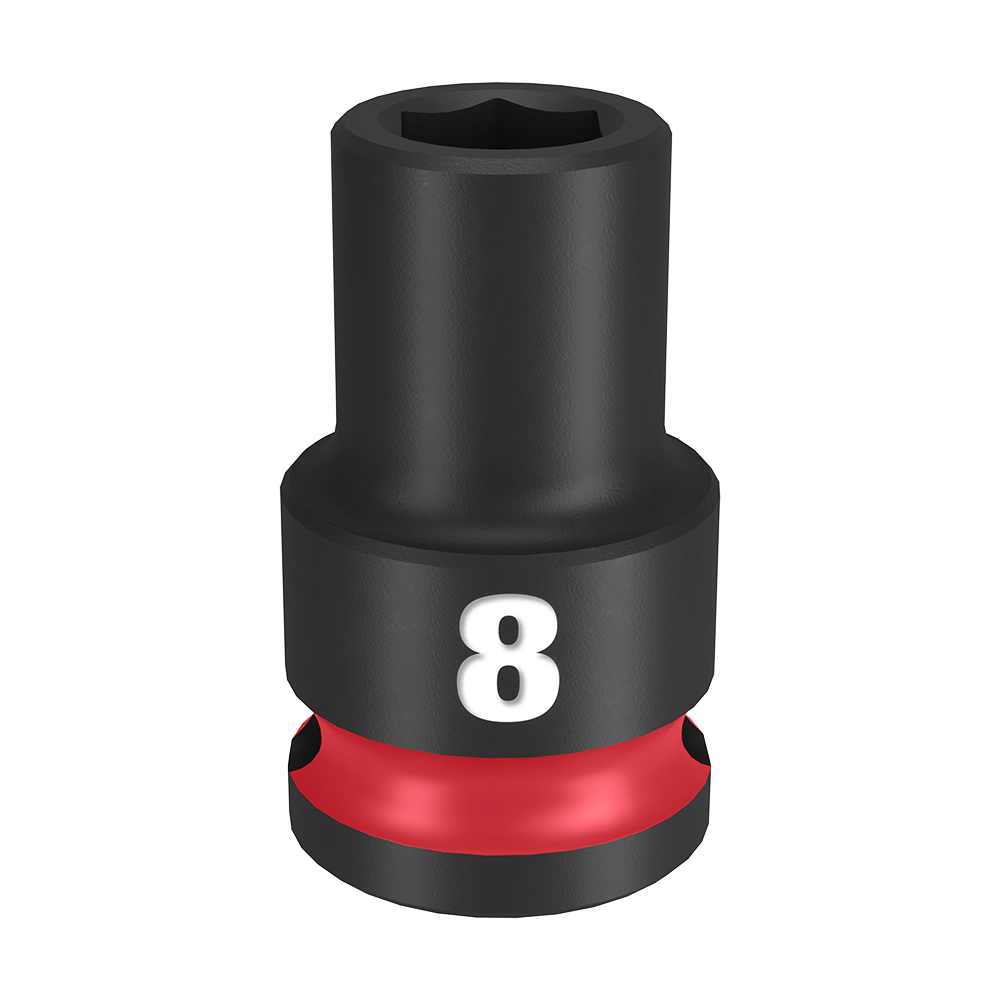 SHOCKWAVE 38'' Drive 8mm Standard 6 Point Impact Socket 47501206 49666132