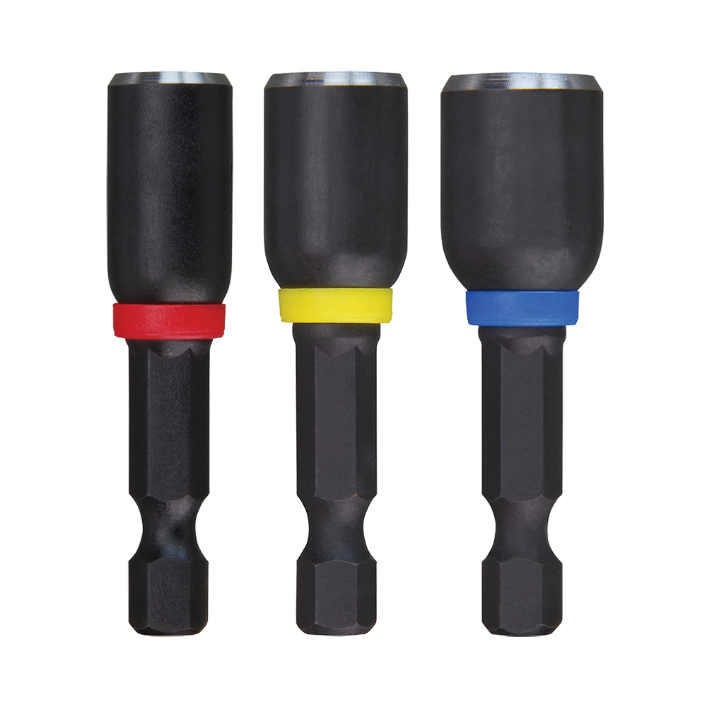SHOCKWAVE Magnetic 50mm Nutdriver 3 Pce1/4'' 5/16'' 3/8'' 47501215 49664561