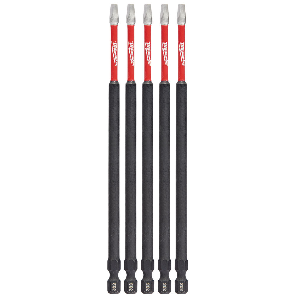 SHOCKWAVE Power Bit Square Recess #2 150mm (6'') 5Pk 47501250 48324855