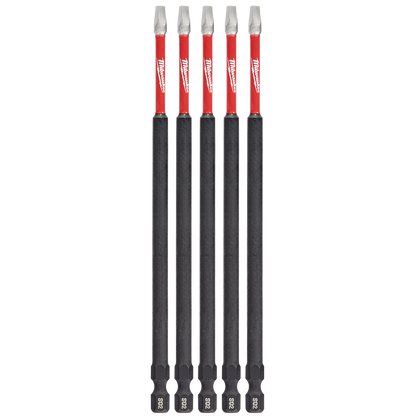 SHOCKWAVE Power Bit Square Recess #2 150mm (6'') 5Pk 47501250 48324855