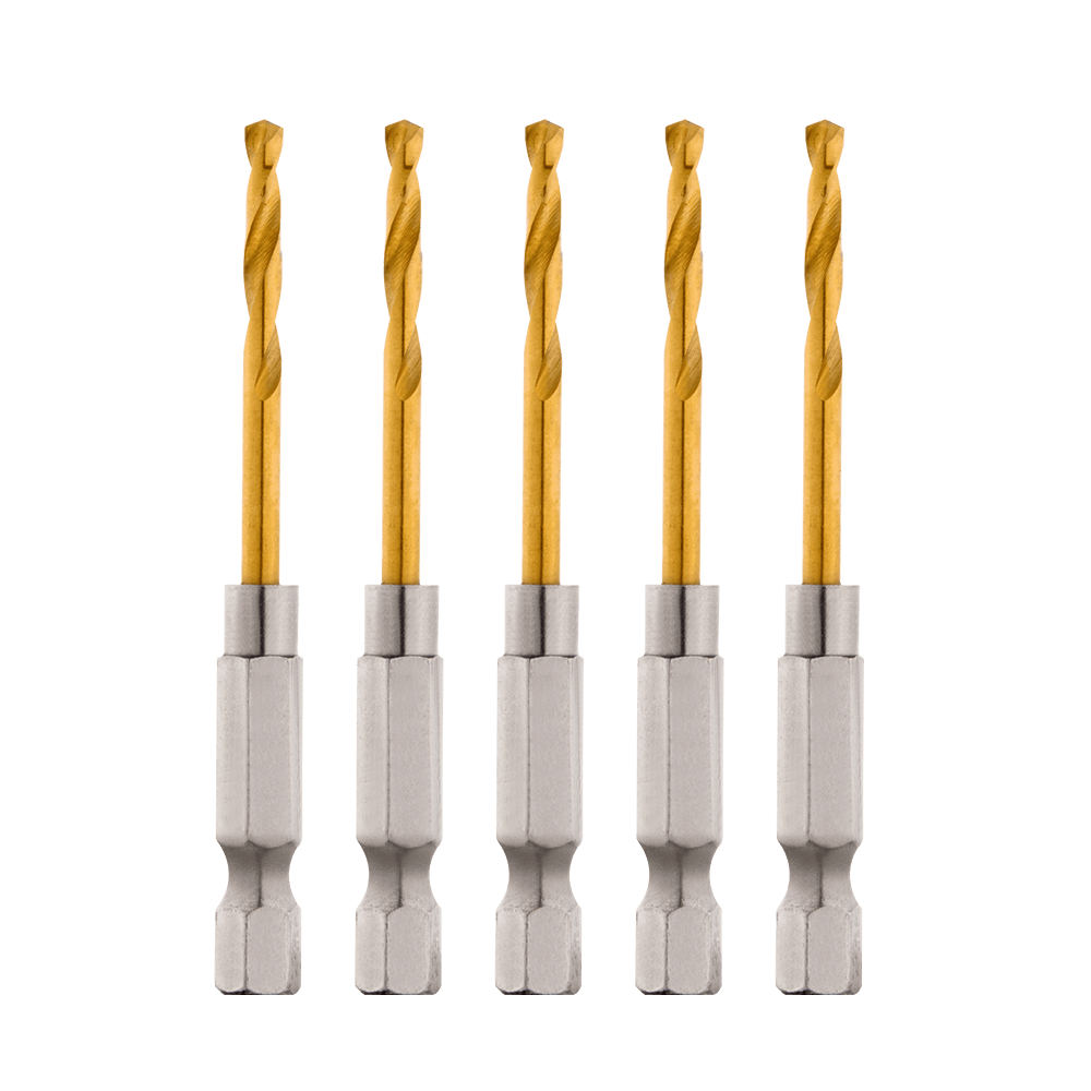SHOCKWAVE Red Helix Titanium Drill Bit 3mm 5Pk 47501280 48894905