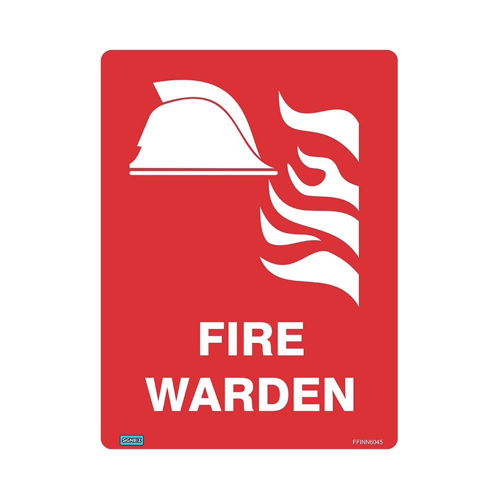 Sign 'FIRE WARDEN' 300 X 225mm Metal_484255_FFINN3022M