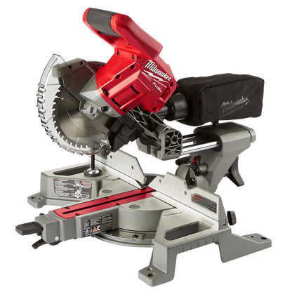 M18 Fuel 184mm 7-1/2'' Dual Bevel Sliding Mitre Saw Tool Only Milwaukee 485051 M18FMS184-0