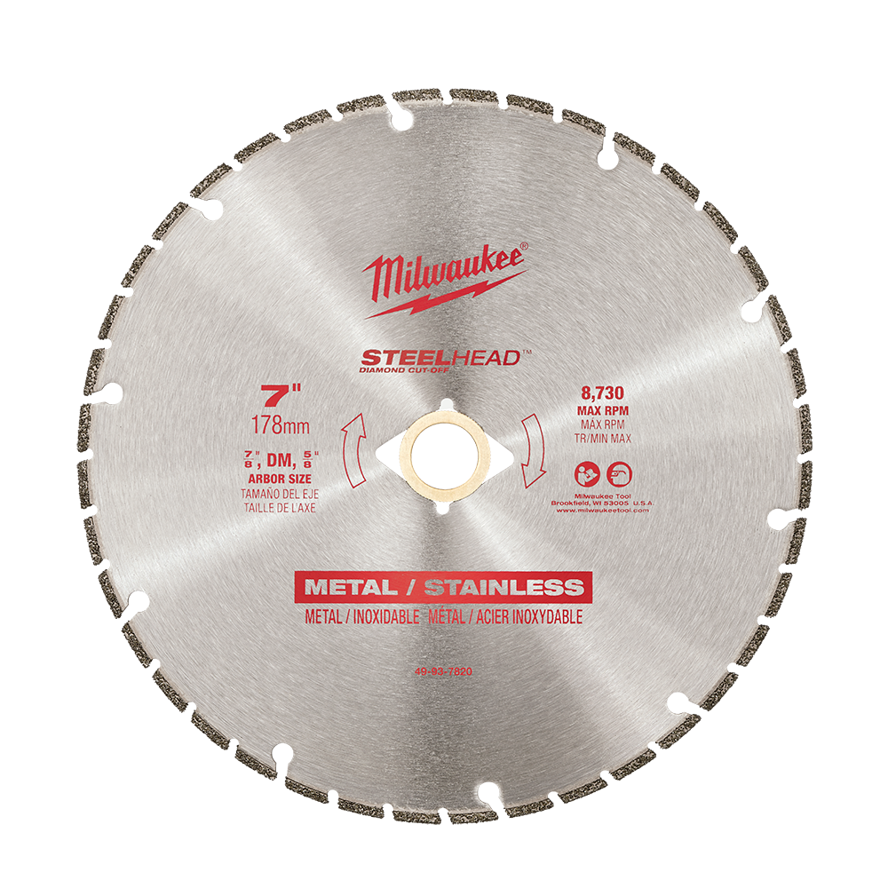 Blade Cut Off Diamond 178mm 7'' Steelhead Milwaukee 485538 49937820