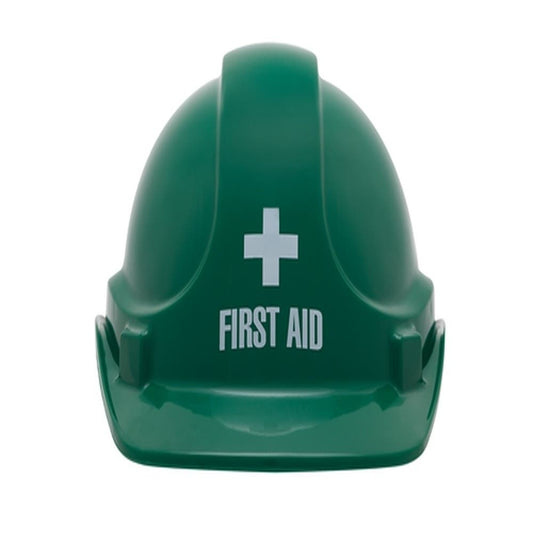 First Aid Hard Hat Green 488009 877742