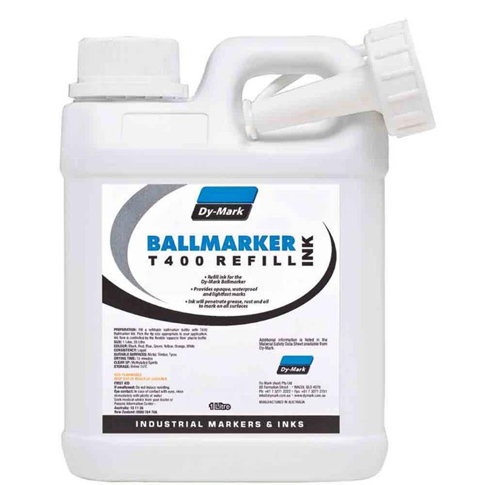 T400 Ballmarker Permanent Ink Refill 1L Blue 4914008 11010103