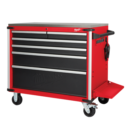 Tool Trolley Steel Top 40'' 6 Drawer Mobile Work Bench Milwaukee 491464 48228538