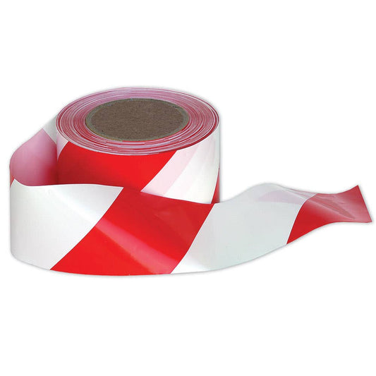 Safety Barricade Tape Red/White 100m 4920001 STRW