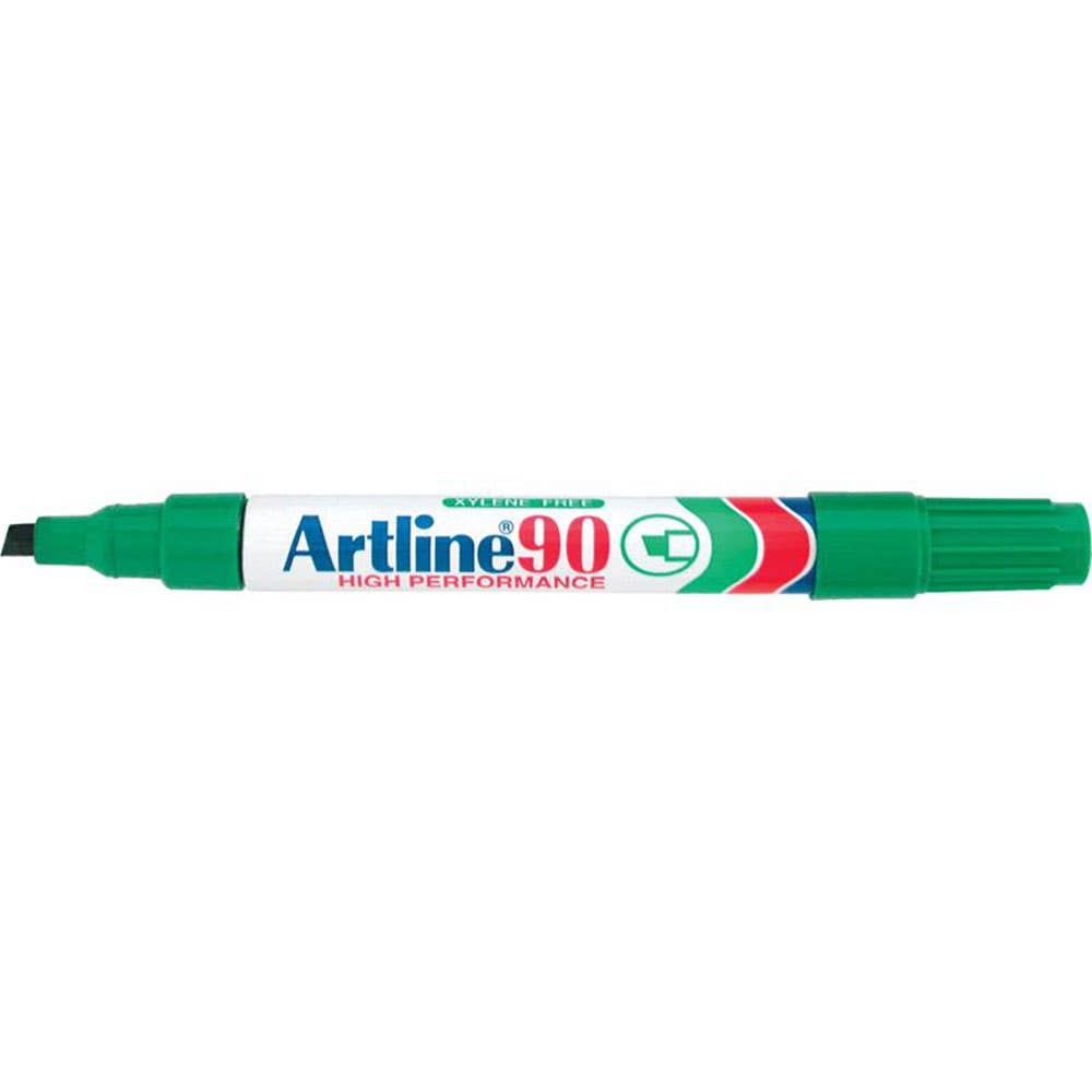 Marker Permanent Chisel Green 2-5mm Artline 90 4921110 109004