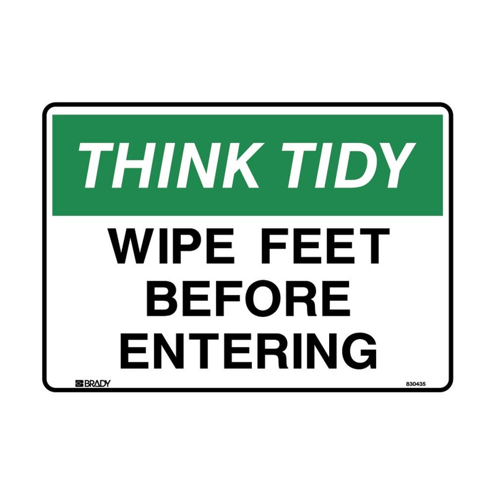 Sign Poly 350 X 250 Please Wipe Your Feet 494728 830435