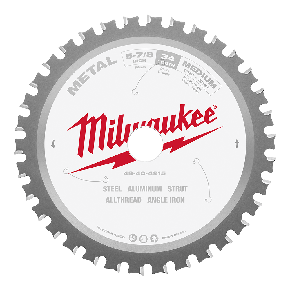Blade Circular Saw 149mm 5-7/8'' 34T Metal 494873 48404215