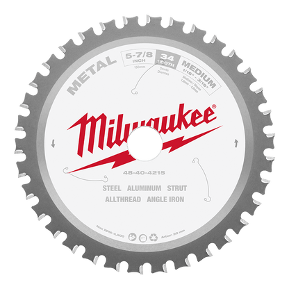 Blade Circular Saw 149mm 5-7/8'' 34T Metal 494873 48404215