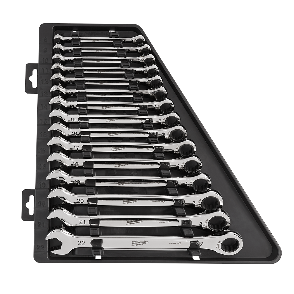 Milwaukee Tatcheting Combo Wrench 15 Piece 48229516 498179 48229516