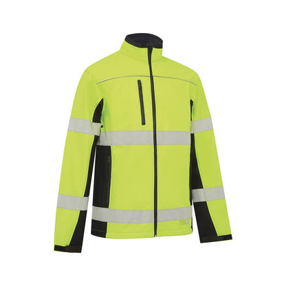 Jacket Biomotion Softshell Poly 310gsm Yellow/Navy L Workit_40113852_3018YNL
